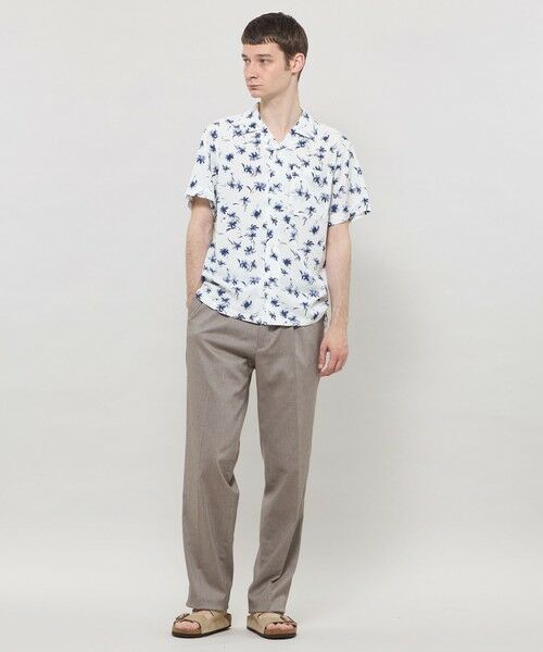 MACKINTOSH LONDON(MENS) / マッキントッシュ ロンドン 　メンズ シャツ・ブラウス | 【WEB・一部店舗限定】プラムツリープリント半袖オープンカラーシャツ | 詳細1