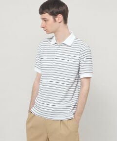 MACKINTOSH LONDON(MENS) / マッキントッシュ ロンドン 　メンズ カットソー | ロゴジャカードボーダーポロシャツ