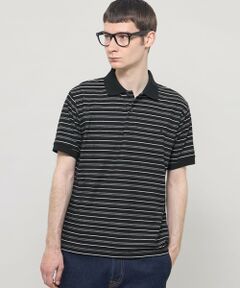 MACKINTOSH LONDON(MENS) / マッキントッシュ ロンドン 　メンズ カットソー | ロゴジャカードボーダーポロシャツ