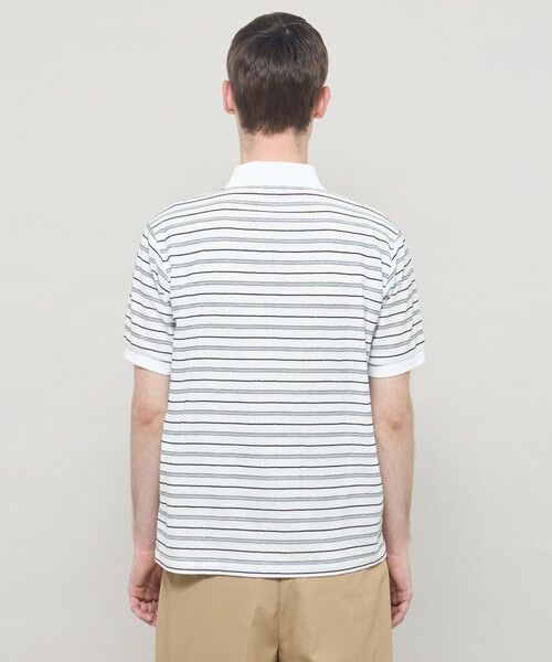 MACKINTOSH LONDON(MENS) / マッキントッシュ ロンドン 　メンズ カットソー | ロゴジャカードボーダーポロシャツ | 詳細5