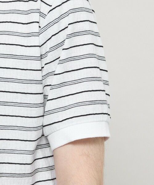 MACKINTOSH LONDON(MENS) / マッキントッシュ ロンドン 　メンズ カットソー | ロゴジャカードボーダーポロシャツ | 詳細6