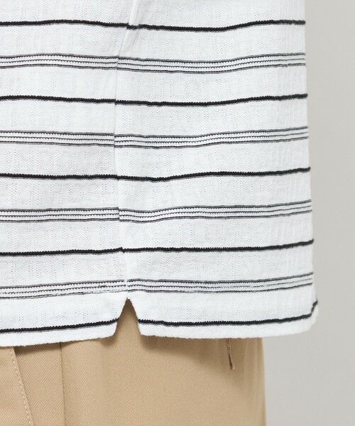 MACKINTOSH LONDON(MENS) / マッキントッシュ ロンドン 　メンズ カットソー | ロゴジャカードボーダーポロシャツ | 詳細7