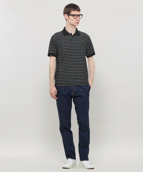 MACKINTOSH LONDON(MENS) / マッキントッシュ ロンドン 　メンズ カットソー | ロゴジャカードボーダーポロシャツ | 詳細2