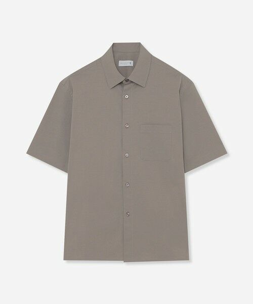 MACKINTOSH LONDON(MENS) / マッキントッシュ ロンドン 　メンズ シャツ・ブラウス | ナイロンストレッチ半袖オーバーシャツ（ベージュ5）