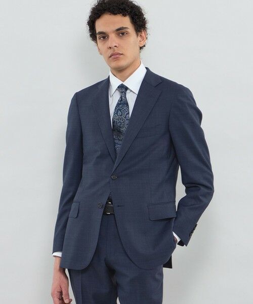 MACKINTOSH LONDON(MENS) / マッキントッシュ ロンドン メンズ セットアップ | 【NEW BRIDGE】【LoroPiana Fabric】グレンチェックスーツ(ブルー7)