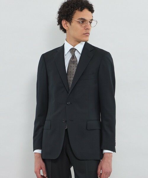 MACKINTOSH LONDON(MENS) / マッキントッシュ ロンドン メンズ セットアップ | 【NEW BRIDGE】【NEW BRIDGE】Super110's オリジナルシャドーチェックスーツ(ブラック)