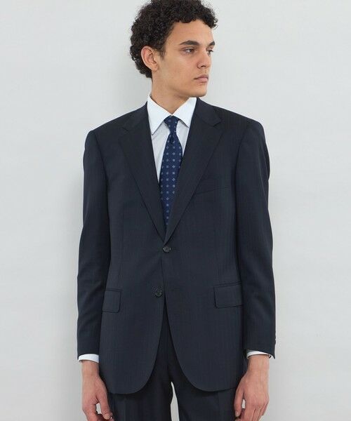 MACKINTOSH LONDON(MENS) / マッキントッシュ ロンドン メンズ セットアップ | 【OX BRIDGE】【LoroPiana/ロロ・ピアーナ】シャドーストライプスーツ(ダークネイビー)