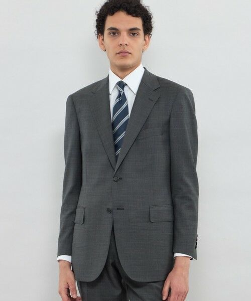 MACKINTOSH LONDON(MENS) / マッキントッシュ ロンドン メンズ セットアップ | 【OX BRIDGE】【LoroPiana/ロロ・ピアーナ】グレンチェックスーツ(チャコールグレー)
