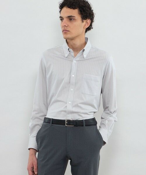 MACKINTOSH LONDON(MENS) / マッキントッシュ ロンドン メンズ シャツ・ブラウス | 【FLEX JERSEY】ドビージャカードジャージー ボタンダウンシャツ(ベージュ3)
