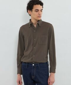 MACKINTOSH LONDON(MENS) / マッキントッシュ ロンドン 　メンズ シャツ・ブラウス | 【FLEX JERSEY】交編鹿の子ジャージー ワンピースカラーシャツ