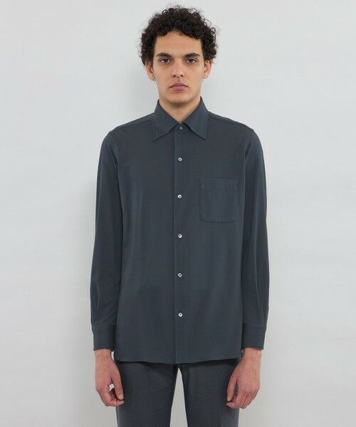 MACKINTOSH LONDON(MENS) / マッキントッシュ ロンドン メンズ シャツ・ブラウス | 【FLEX JERSEY】交編鹿の子ジャージー ワンピースカラーシャツ | 詳細8