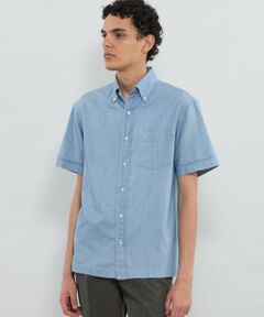 MACKINTOSH LONDON(MENS) / マッキントッシュ ロンドン 　メンズ シャツ・ブラウス | ノンツイストコットンデニムハーフボタンダウンシャツ