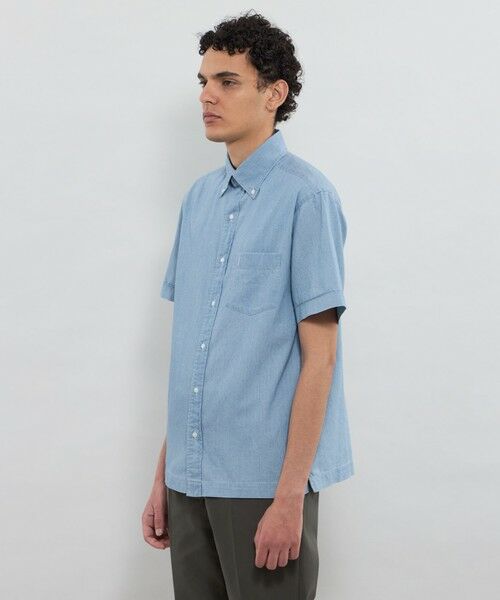 MACKINTOSH LONDON(MENS) / マッキントッシュ ロンドン メンズ シャツ・ブラウス | ノンツイストコットンデニムハーフボタンダウンシャツ | 詳細4