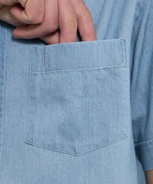 MACKINTOSH LONDON(MENS) / マッキントッシュ ロンドン メンズ シャツ・ブラウス | ノンツイストコットンデニムハーフボタンダウンシャツ | 詳細7