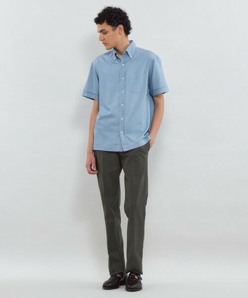 MACKINTOSH LONDON(MENS) / マッキントッシュ ロンドン メンズ シャツ・ブラウス | ノンツイストコットンデニムハーフボタンダウンシャツ | 詳細1