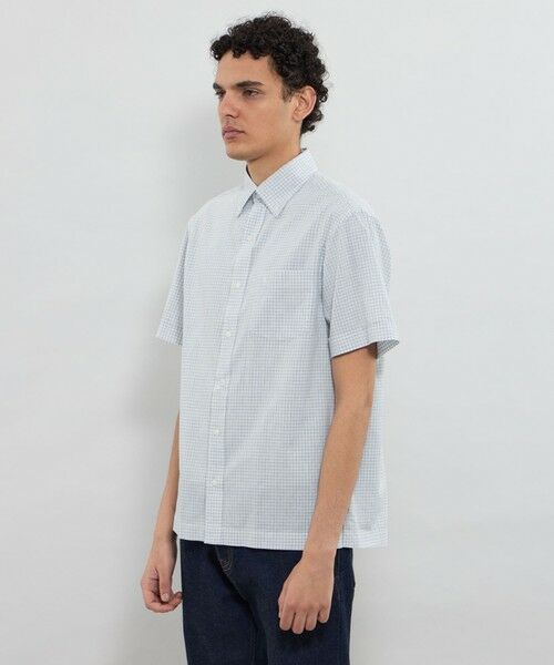 MACKINTOSH LONDON(MENS) / マッキントッシュ ロンドン メンズ シャツ・ブラウス | マイクロチェックコットンリネンハーフボタンダウンシャツ | 詳細3
