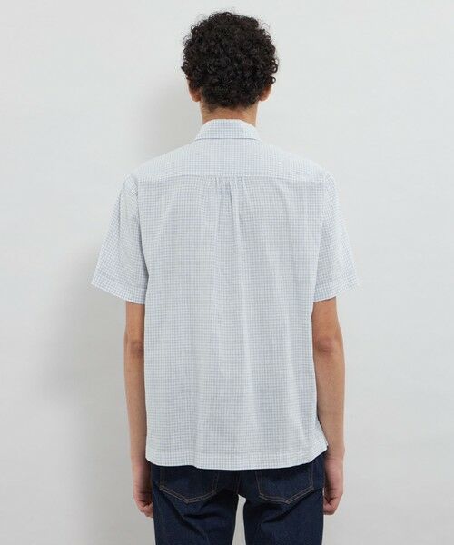 MACKINTOSH LONDON(MENS) / マッキントッシュ ロンドン メンズ シャツ・ブラウス | マイクロチェックコットンリネンハーフボタンダウンシャツ | 詳細4