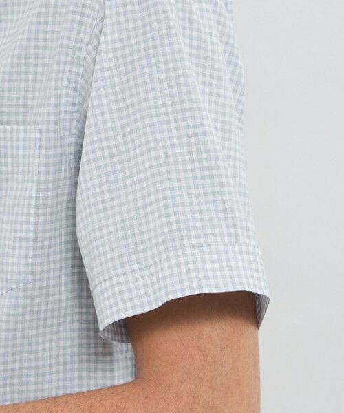MACKINTOSH LONDON(MENS) / マッキントッシュ ロンドン メンズ シャツ・ブラウス | マイクロチェックコットンリネンハーフボタンダウンシャツ | 詳細5