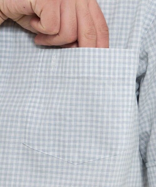 MACKINTOSH LONDON(MENS) / マッキントッシュ ロンドン メンズ シャツ・ブラウス | マイクロチェックコットンリネンハーフボタンダウンシャツ | 詳細6