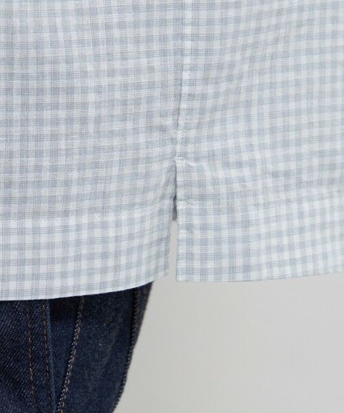MACKINTOSH LONDON(MENS) / マッキントッシュ ロンドン メンズ シャツ・ブラウス | マイクロチェックコットンリネンハーフボタンダウンシャツ | 詳細7