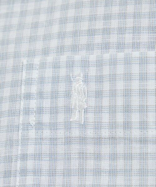 MACKINTOSH LONDON(MENS) / マッキントッシュ ロンドン メンズ シャツ・ブラウス | マイクロチェックコットンリネンハーフボタンダウンシャツ | 詳細8