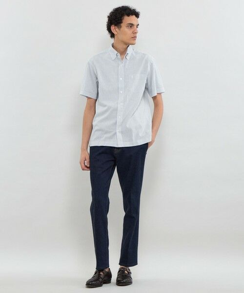 MACKINTOSH LONDON(MENS) / マッキントッシュ ロンドン メンズ シャツ・ブラウス | マイクロチェックコットンリネンハーフボタンダウンシャツ | 詳細1