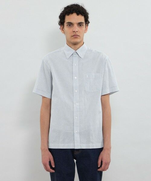 MACKINTOSH LONDON(MENS) / マッキントッシュ ロンドン メンズ シャツ・ブラウス | マイクロチェックコットンリネンハーフボタンダウンシャツ | 詳細2