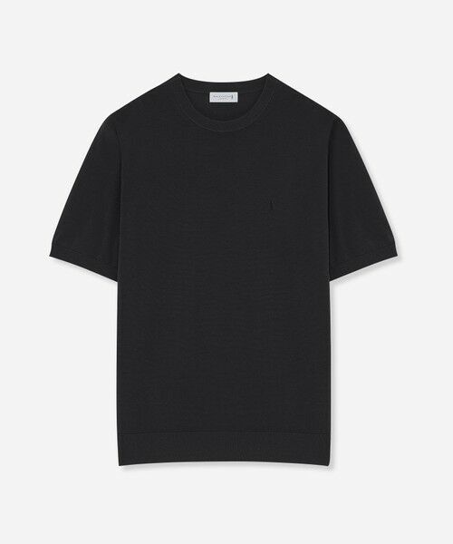 MACKINTOSH LONDON(MENS) / マッキントッシュ ロンドン メンズ ニット・セーター | 【MINERALTEX】ニットTシャツ(ブラック)