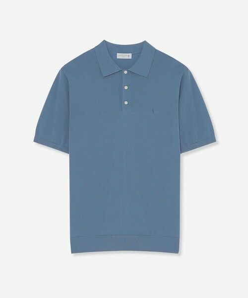 MACKINTOSH LONDON(MENS) / マッキントッシュ ロンドン 　メンズ ニット・セーター | 【MINERALTEX】ドレスニットポロシャツ（ブルー6）