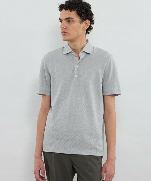 MACKINTOSH LONDON(MENS) / マッキントッシュ ロンドン 　メンズ カットソー | バーズアイ鹿の子ポロシャツ（グレー）
