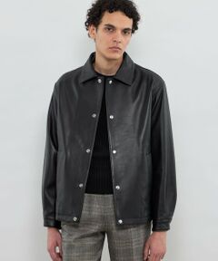MACKINTOSH LONDON(MENS) / マッキントッシュ ロンドン 　メンズ ブルゾン | 【Weather proofed Leather】レザーコーチジャケット