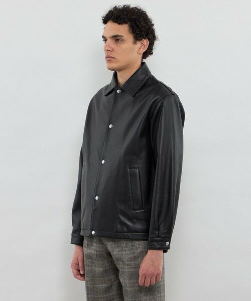 MACKINTOSH LONDON(MENS) / マッキントッシュ ロンドン メンズ ブルゾン | 【Weather proofed Leather】レザーコーチジャケット | 詳細3