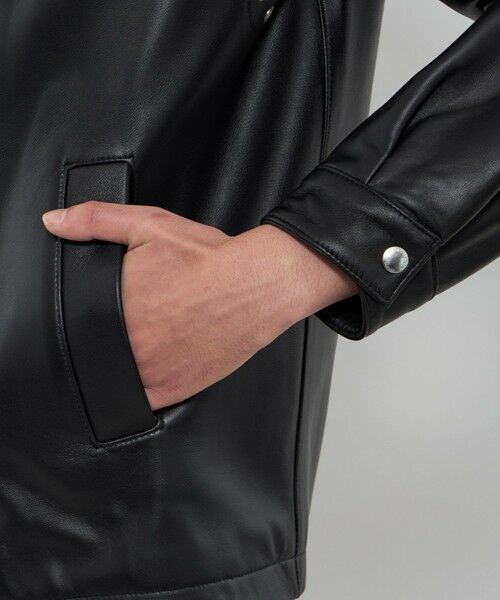 MACKINTOSH LONDON(MENS) / マッキントッシュ ロンドン メンズ ブルゾン | 【Weather proofed Leather】レザーコーチジャケット | 詳細5