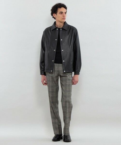 MACKINTOSH LONDON(MENS) / マッキントッシュ ロンドン メンズ ブルゾン | 【Weather proofed Leather】レザーコーチジャケット | 詳細1