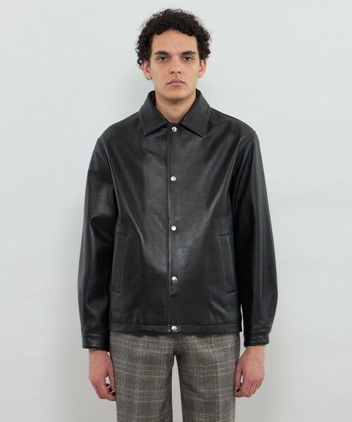 MACKINTOSH LONDON(MENS) / マッキントッシュ ロンドン メンズ ブルゾン | 【Weather proofed Leather】レザーコーチジャケット | 詳細2