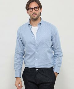 MACKINTOSH LONDON(MENS) / マッキントッシュ ロンドン 　メンズ シャツ・ブラウス | マイクロアンドリュージャカードボタンダウンシャツ