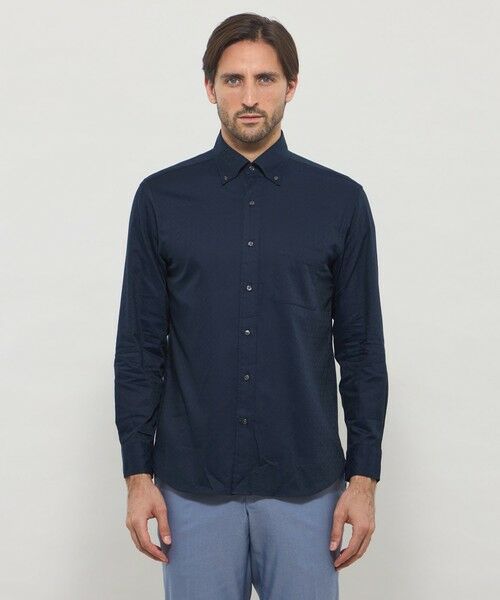 MACKINTOSH LONDON(MENS) / マッキントッシュ ロンドン 　メンズ シャツ・ブラウス | マイクロアンドリュージャカードボタンダウンシャツ | 詳細4