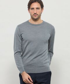 MACKINTOSH LONDON(MENS) / マッキントッシュ ロンドン 　メンズ ニット・セーター | 14ゲージウォッシャブルウールクルーネックニット
