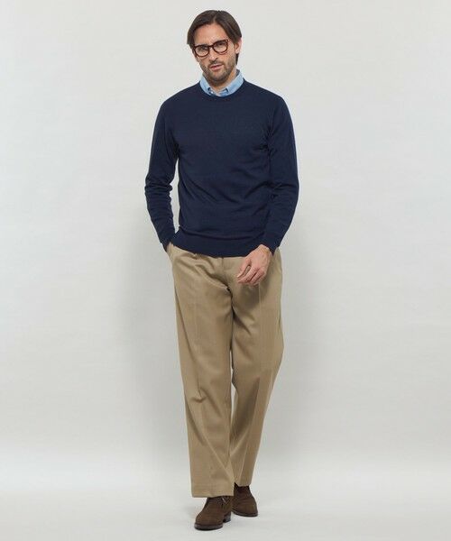 MACKINTOSH LONDON(MENS) / マッキントッシュ ロンドン 　メンズ ニット・セーター | 14ゲージウォッシャブルウールクルーネックニット | 詳細3