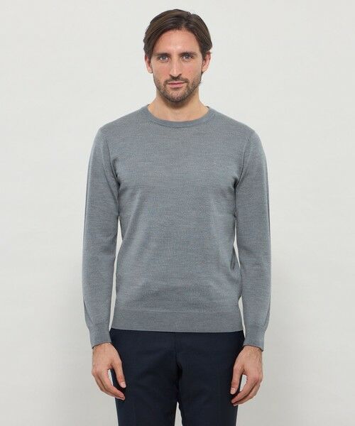 MACKINTOSH LONDON(MENS) / マッキントッシュ ロンドン 　メンズ ニット・セーター | 14ゲージウォッシャブルウールクルーネックニット | 詳細7