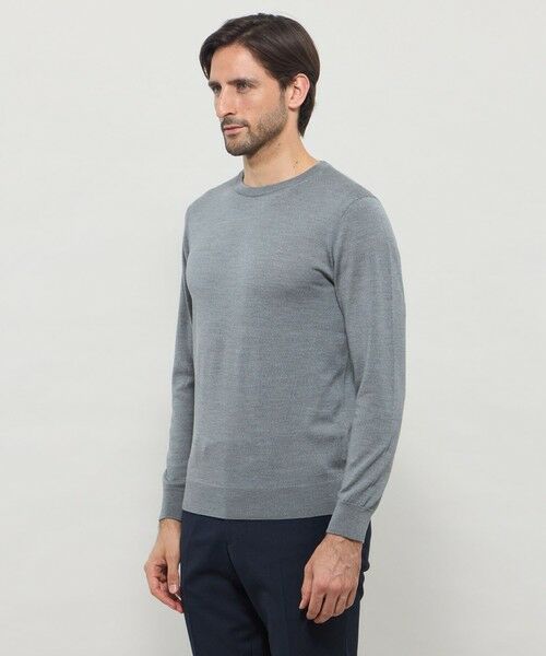 MACKINTOSH LONDON(MENS) / マッキントッシュ ロンドン 　メンズ ニット・セーター | 14ゲージウォッシャブルウールクルーネックニット | 詳細8