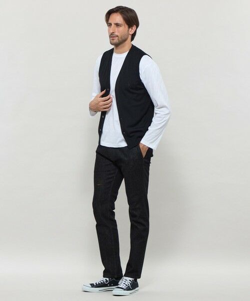 MACKINTOSH LONDON(MENS) / マッキントッシュ ロンドン 　メンズ ニット・セーター | 14ゲージウォッシャブルウールニットベスト | 詳細3