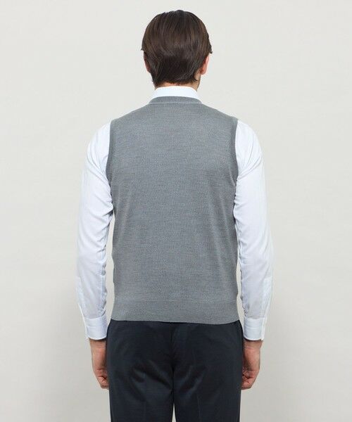 MACKINTOSH LONDON(MENS) / マッキントッシュ ロンドン 　メンズ ニット・セーター | 14ゲージウォッシャブルウールニットベスト | 詳細6
