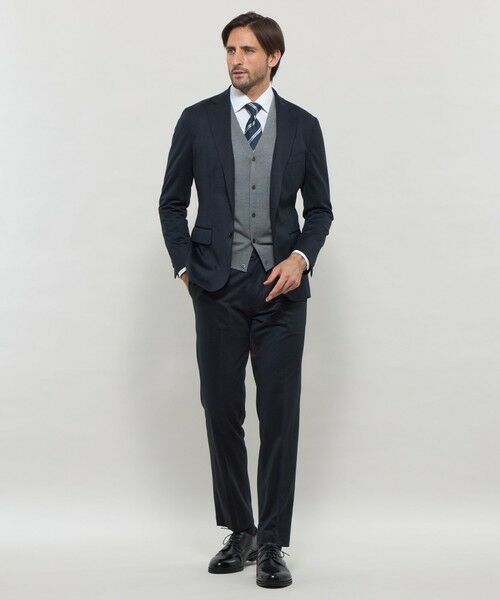 MACKINTOSH LONDON(MENS) / マッキントッシュ ロンドン 　メンズ ニット・セーター | 14ゲージウォッシャブルウールニットベスト | 詳細2