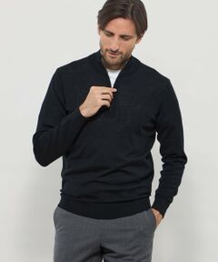 MACKINTOSH LONDON(MENS) / マッキントッシュ ロンドン 　メンズ ニット・セーター | 14ゲージウォッシャブルウールハーフジップニット