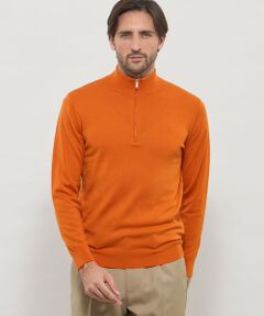 MACKINTOSH LONDON(MENS) / マッキントッシュ ロンドン 　メンズ ニット・セーター | 14ゲージウォッシャブルウールハーフジップニット