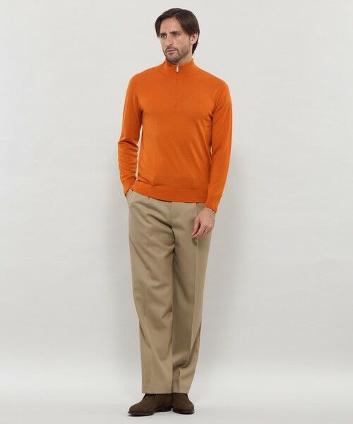 MACKINTOSH LONDON(MENS) / マッキントッシュ ロンドン 　メンズ ニット・セーター | 14ゲージウォッシャブルウールハーフジップニット | 詳細4