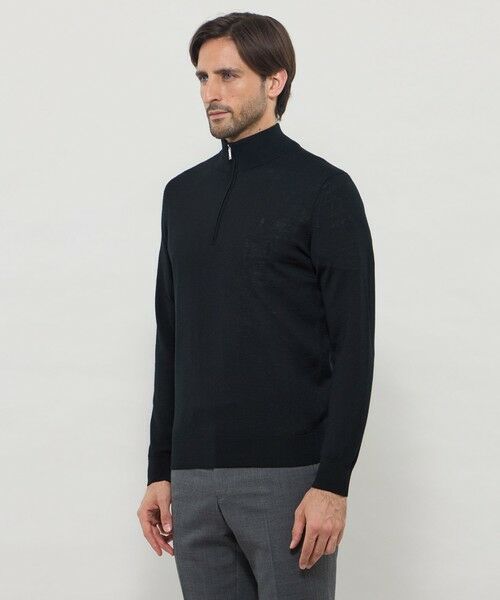 MACKINTOSH LONDON(MENS) / マッキントッシュ ロンドン 　メンズ ニット・セーター | 14ゲージウォッシャブルウールハーフジップニット | 詳細6