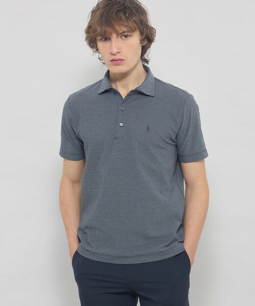 MACKINTOSH LONDON(MENS) / マッキントッシュ ロンドン メンズ カットソー | 【WEB・一部店舗限定】コットンハニカムポロシャツ(チャコールグレー)