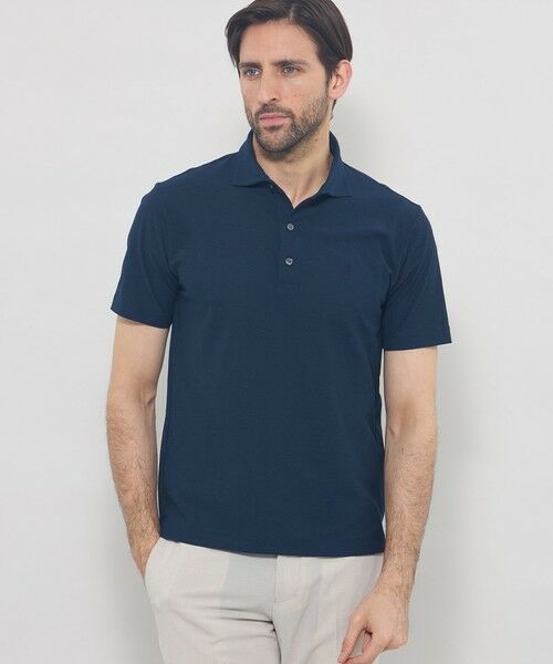 MACKINTOSH LONDON(MENS) / マッキントッシュ ロンドン メンズ カットソー | 【WEB・一部店舗限定】コットンハニカムポロシャツ(ダークネイビー)